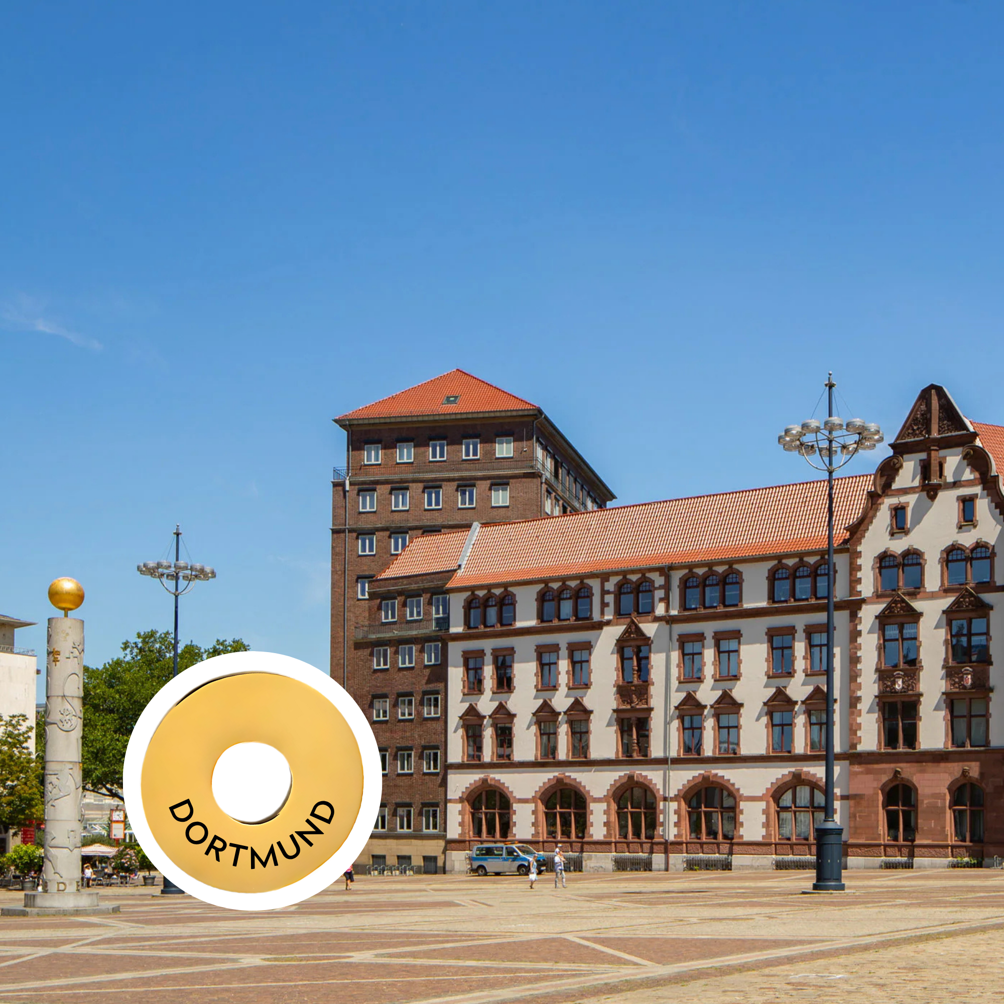 Dortmund engraved city travel ring