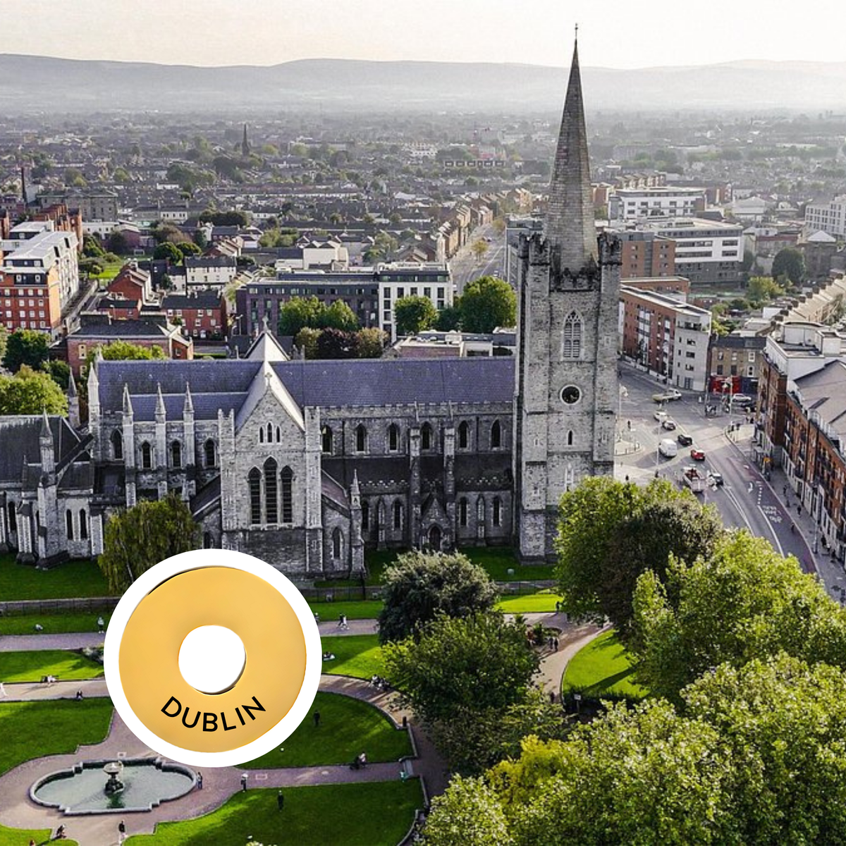 Dublin engraved city travel ring