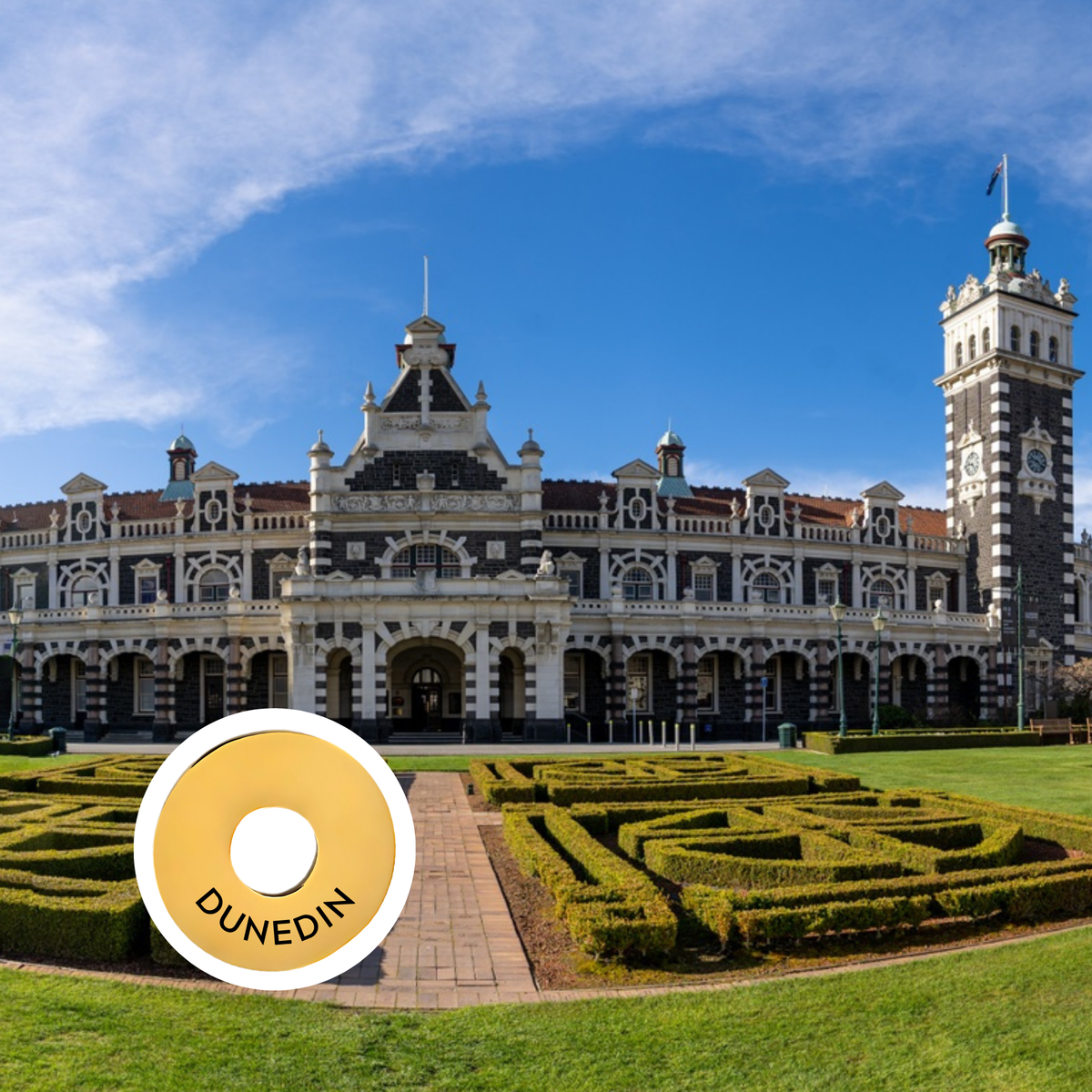 Dunedin engraved city travel ring