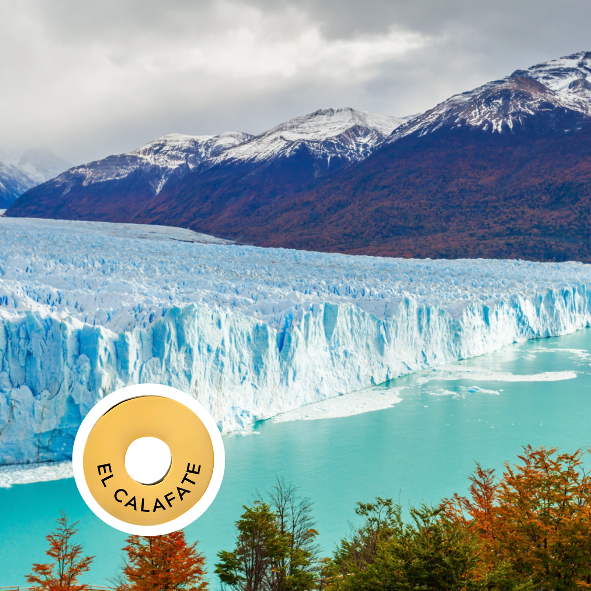 El Calafate engraved city travel ring