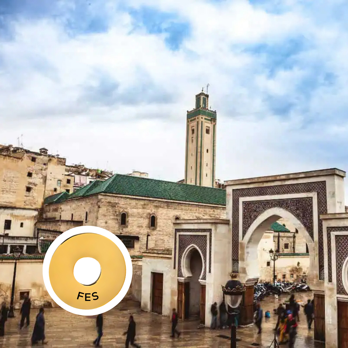 Fes engraved city travel ring