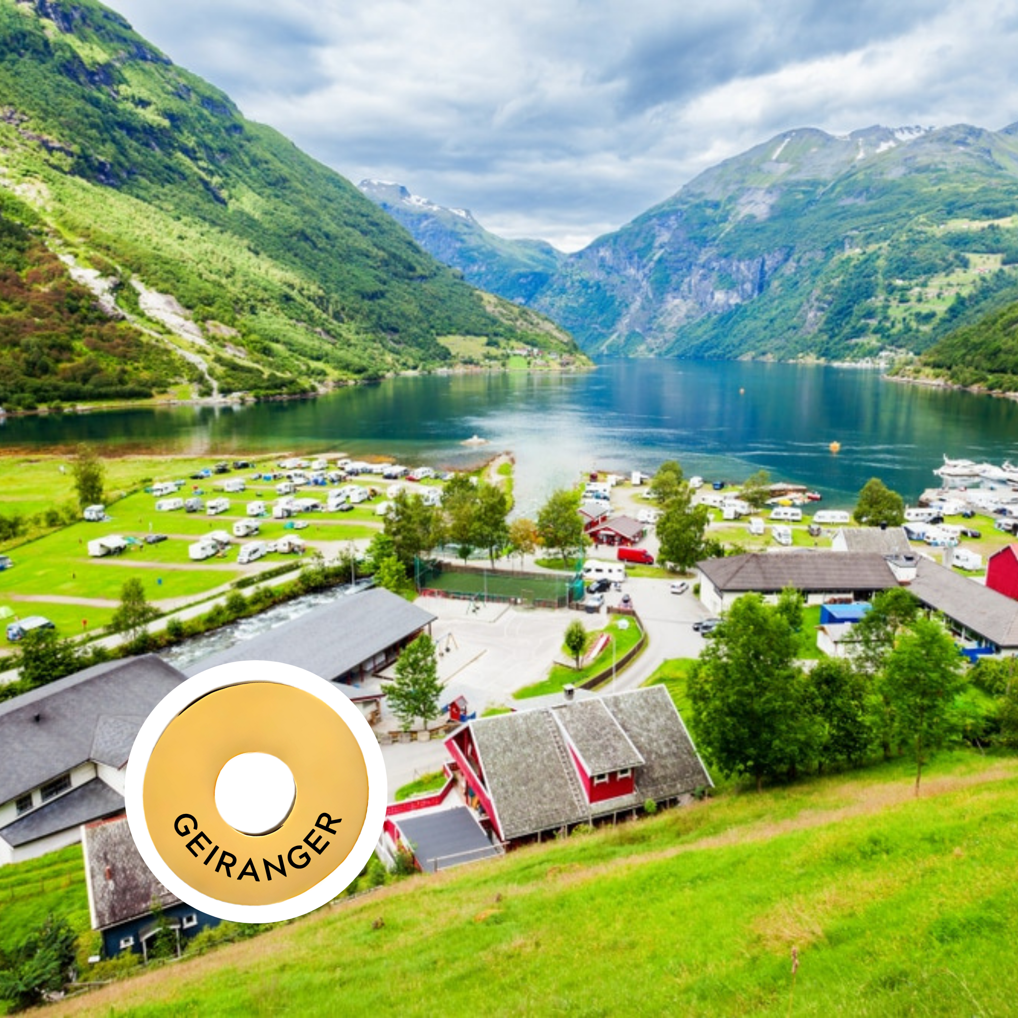 Geiranger engraved city travel ring