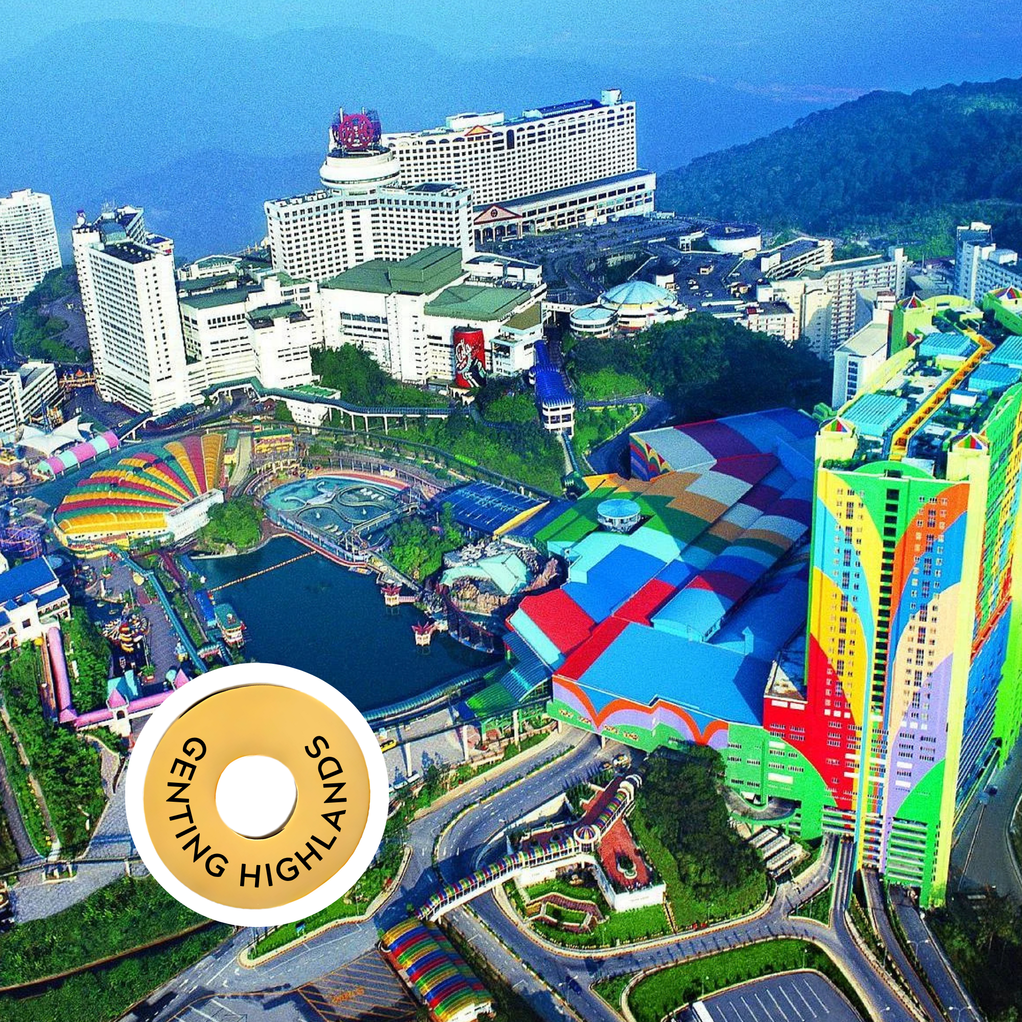 Genting Highlands engraved city travel ring