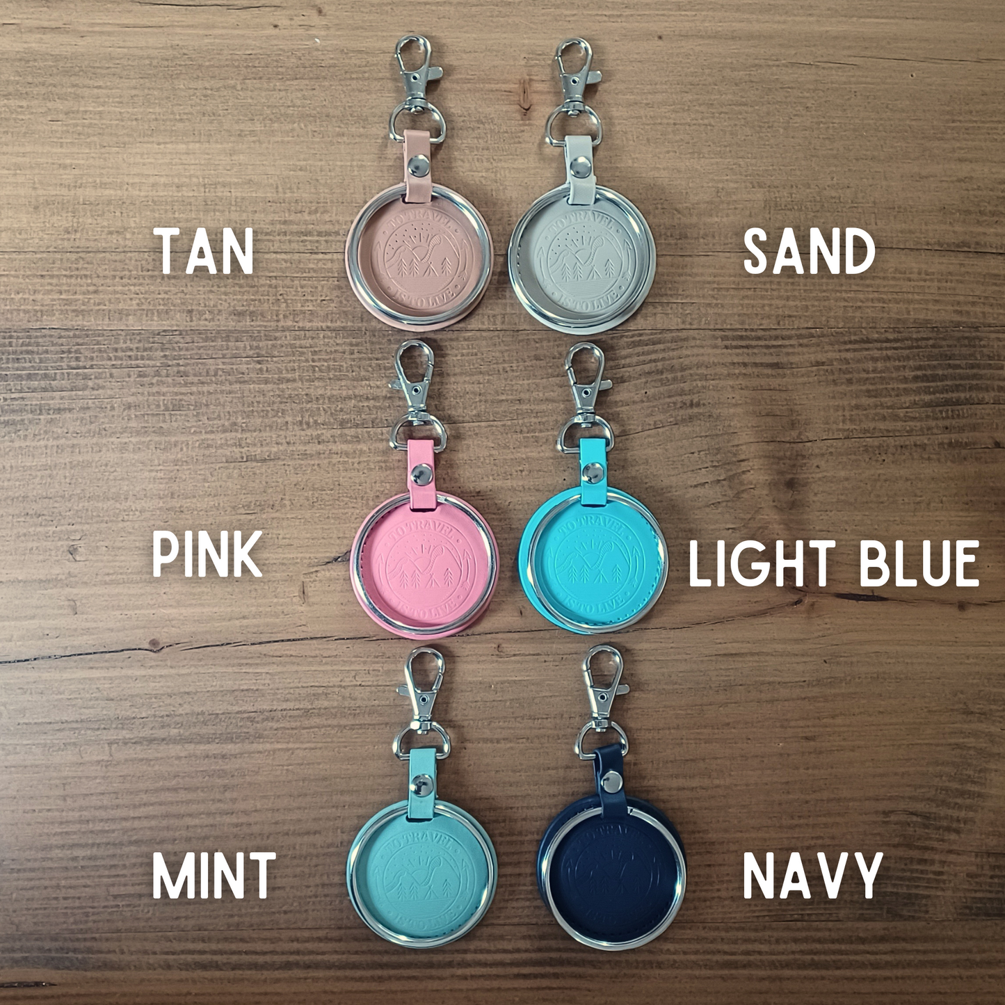 Vegan Leather Travel Keyring
