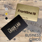 Personalised NFC Metal Hybrid Business Card – Premium NFC Smart Card NTAG215