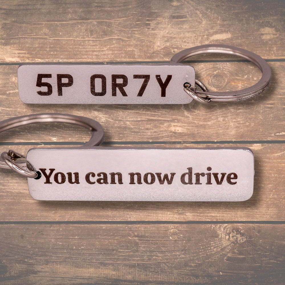 Custom Licence Plate Keychain, Personalised Number Plate Keychain, Custom Car Plate Keyring, Mini Number Plate Key Ring, Name Plate Keychain