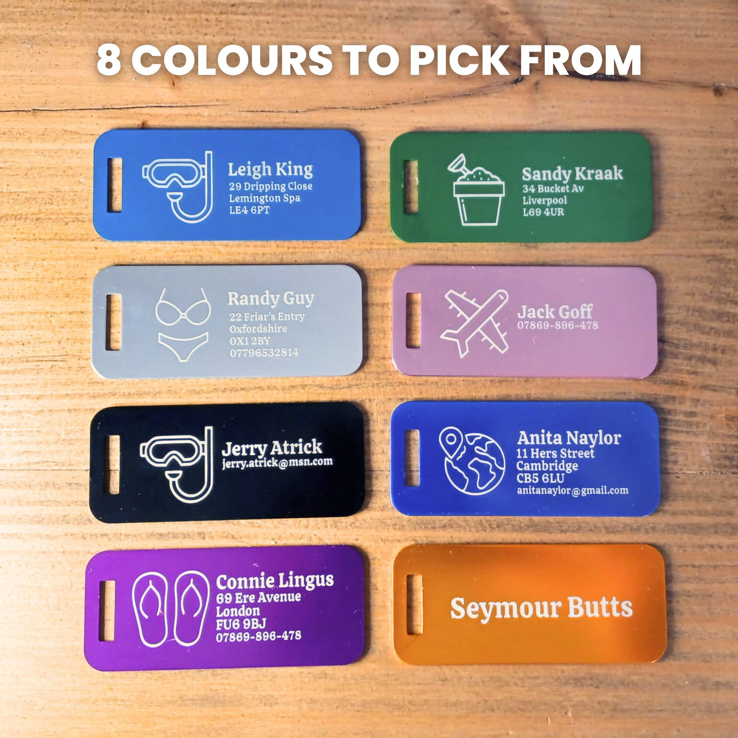 Custom Metal Luggage Tag