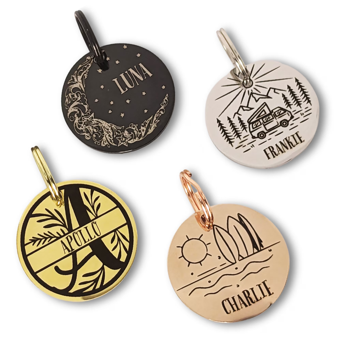 Round Pet ID Tag