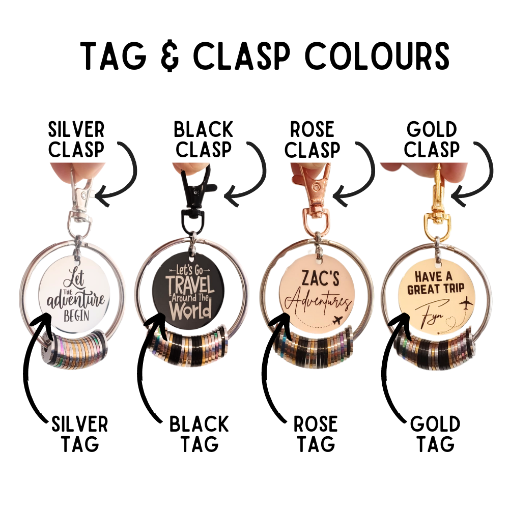 Custom Steel Travel Keyring