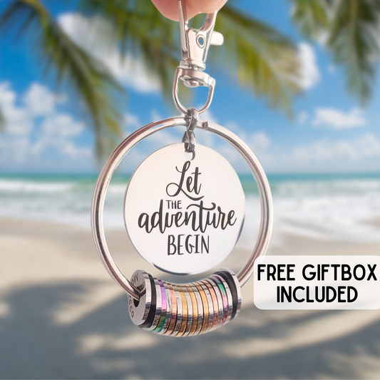 Custom Steel Travel Keyring