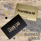 Custom (Black) Hybrid Metal Digital Business Card – Premium NFC Smart Card NTAG215