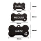 Bone Shape with Paw Pet ID Tag