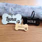 Bone Shape with Paw Pet ID Tag