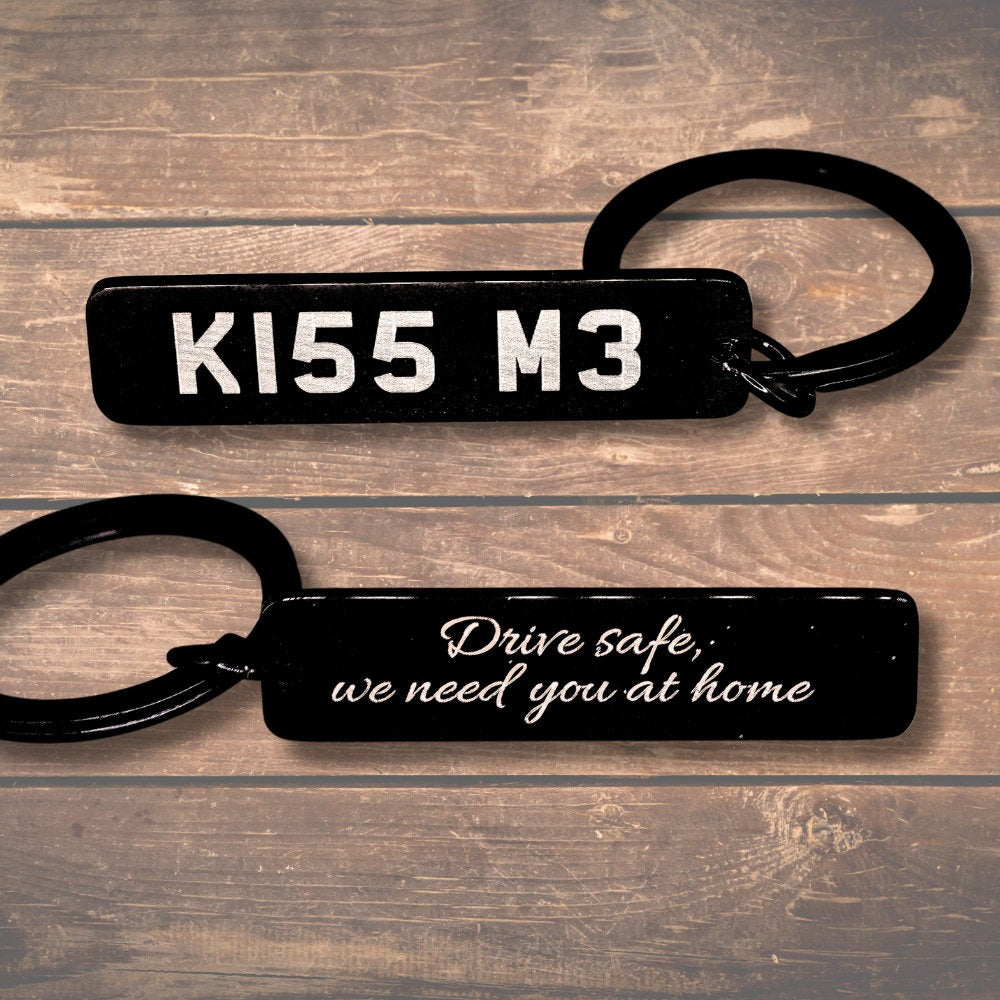Custom Licence Plate Keychain, Personalised Number Plate Keychain, Custom Car Plate Keyring, Mini Number Plate Key Ring, Name Plate Keychain