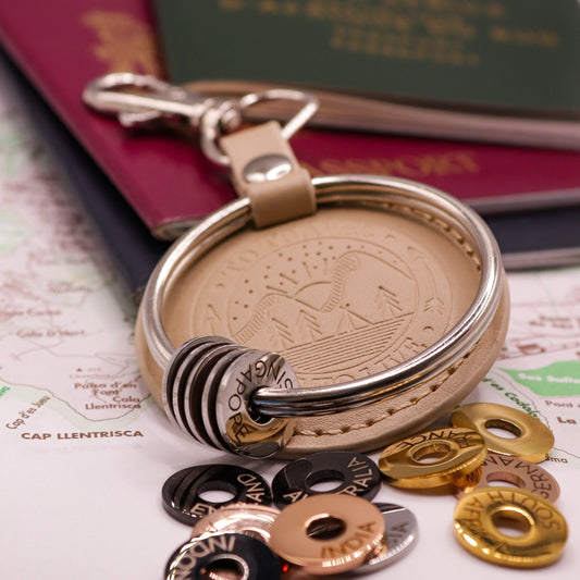 Vegan Leather Travel Keyring
