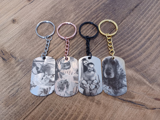 Custom Photo Tag Keyring