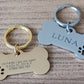 Bone Shape with Paw Pet ID Tag